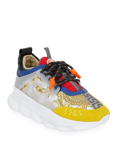 versace chain reaction sneakers ioffer|authentic Versace chain reaction sneakers.